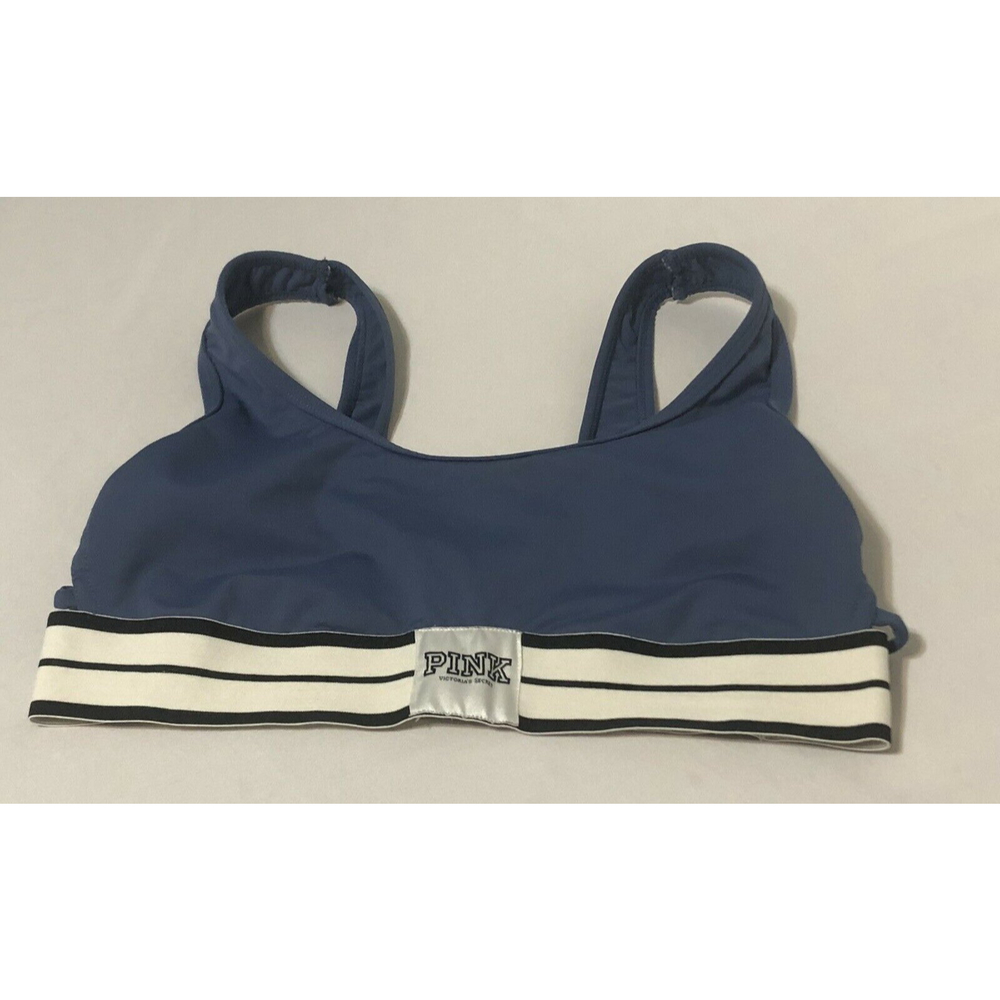 Victorias Secret PINK Ultimate Unlined Sports Bra size S Blue